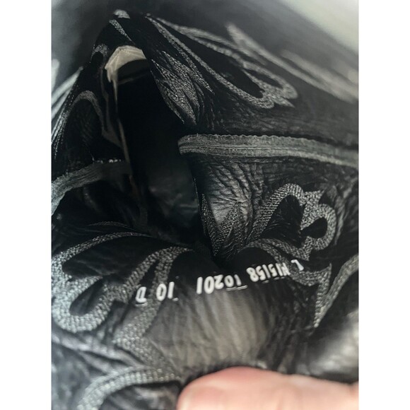 Larry Mahan Vintage Bullhide Round Toe Cowboy Boots Mens 10 D Western - Picture 13 of 14